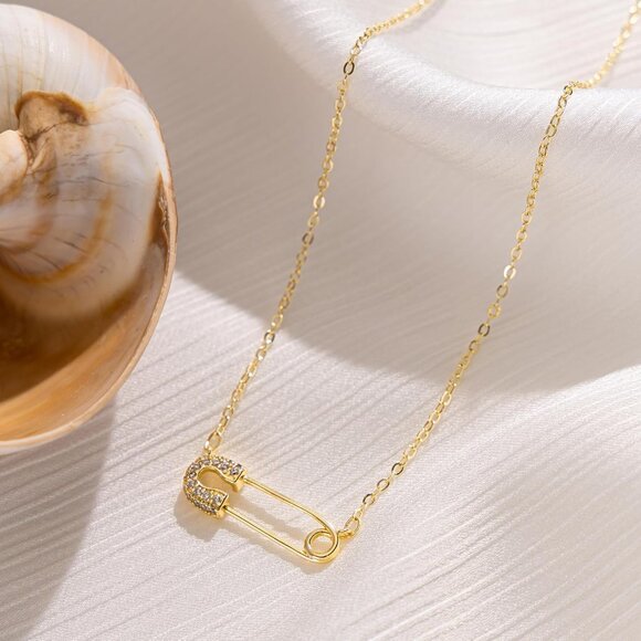 Gold Necklace for Women-14k Gold Plated Infinity Necklace Star Of David Necklace - Picture 6 of 6